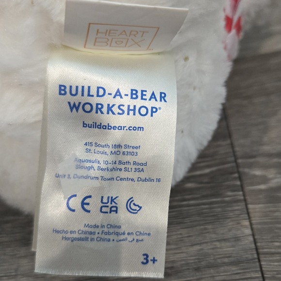 Build a Bear Heart Box White and Gold Bear Plush‎ Baby Toy 2022 - Picture 5 of 5
